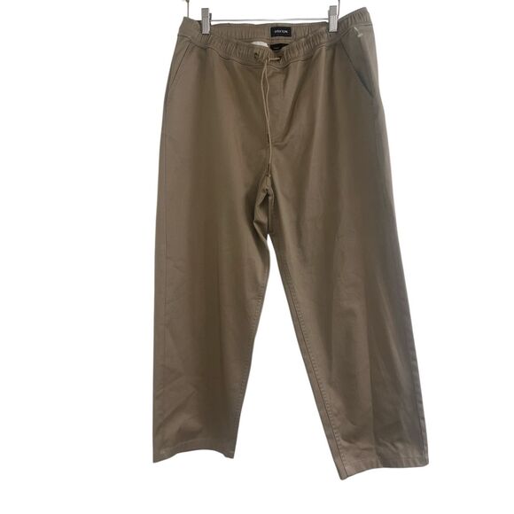✨Brixton Reserve Standard Fit Drawstring Men's Sz Medium Khaki Pants✨ - Picture 3 of 8